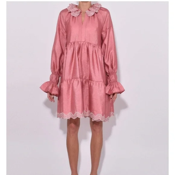 chinese dress ladies Stine Goya Paint Print Long Sleeve Dress in My Garden at Nordstrom, Size Medium main image 1